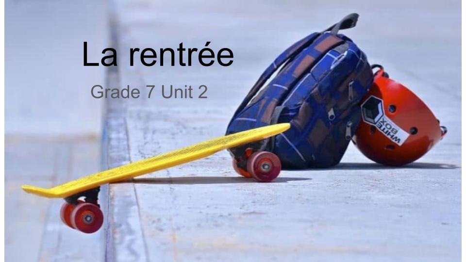 La rentrée Copy for Blog